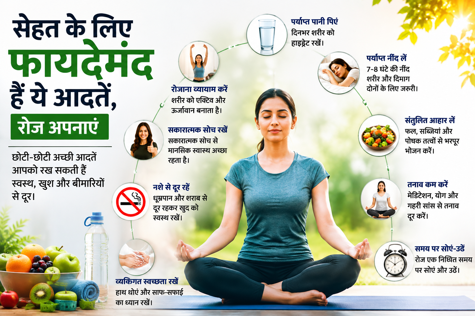 सेहत के लिए फायदेमंद हैं ये आदतें, रोज अपनाएं